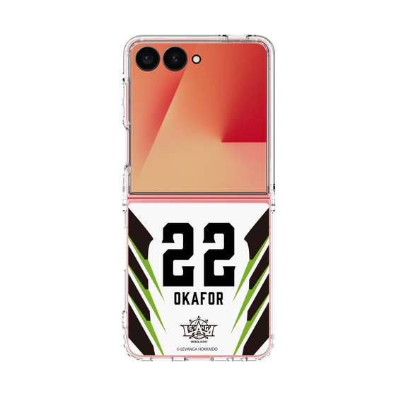 クリアケース［ レバンガ北海道 - #22 OKAFOR - AWAY - 裏 ］