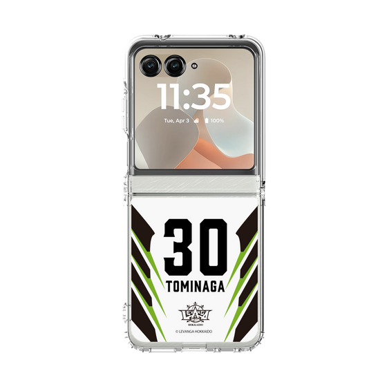 クリアケース［ レバンガ北海道 - #30 TOMINAGA - AWAY - 裏 ］