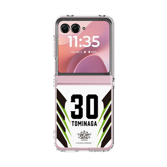 クリアケース［ レバンガ北海道 - #30 TOMINAGA - AWAY - 裏 ］