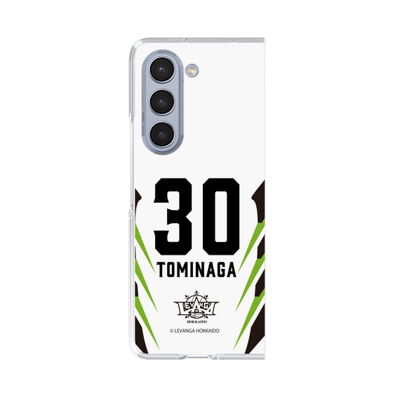 クリアケース［ レバンガ北海道 - #30 TOMINAGA - AWAY - 裏 ］