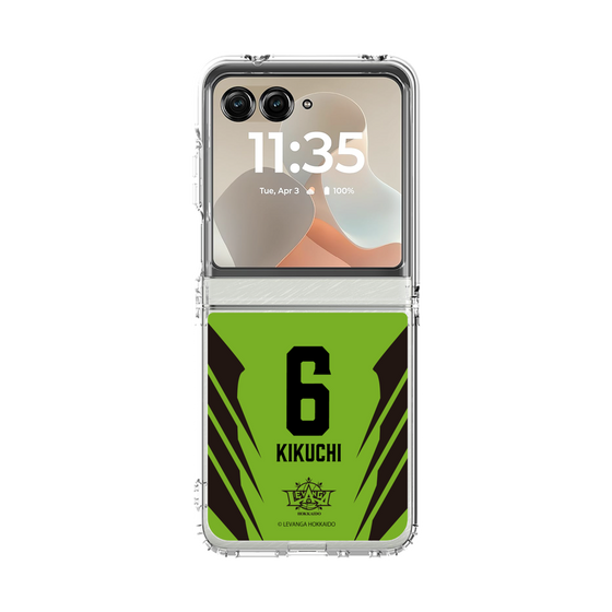 クリアケース［ レバンガ北海道 - #6 KIKUCHI - HOME - 裏 ］