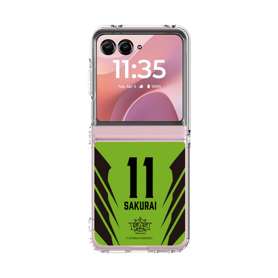 クリアケース［ レバンガ北海道 - #11 SAKURAI - HOME - 裏 ］