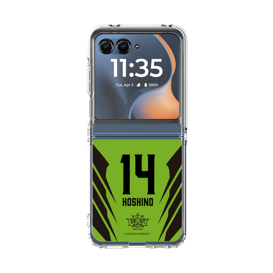 クリアケース［ レバンガ北海道 - #14 HOSHINO - HOME - 裏 ］