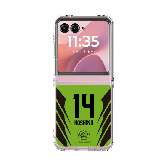 クリアケース［ レバンガ北海道 - #14 HOSHINO - HOME - 裏 ］