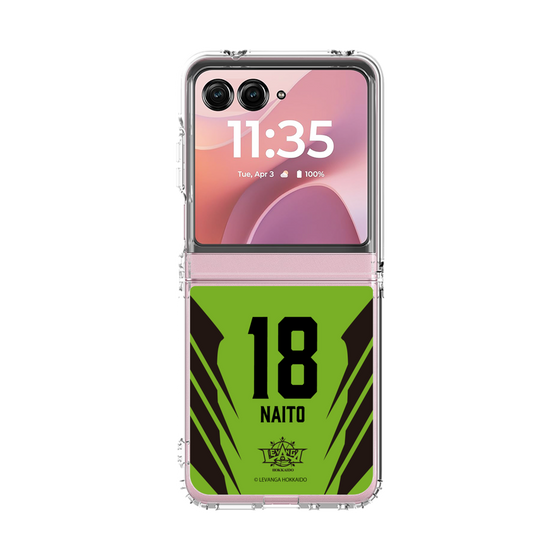 クリアケース［ レバンガ北海道 - #18 NAITO - HOME - 裏 ］