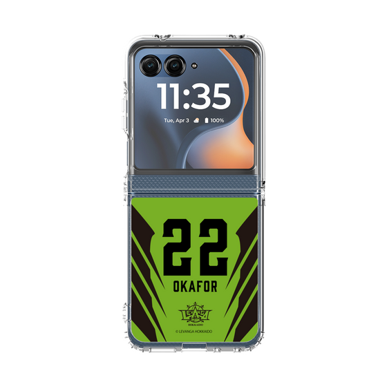 クリアケース［ レバンガ北海道 - #22 OKAFOR - HOME - 裏 ］