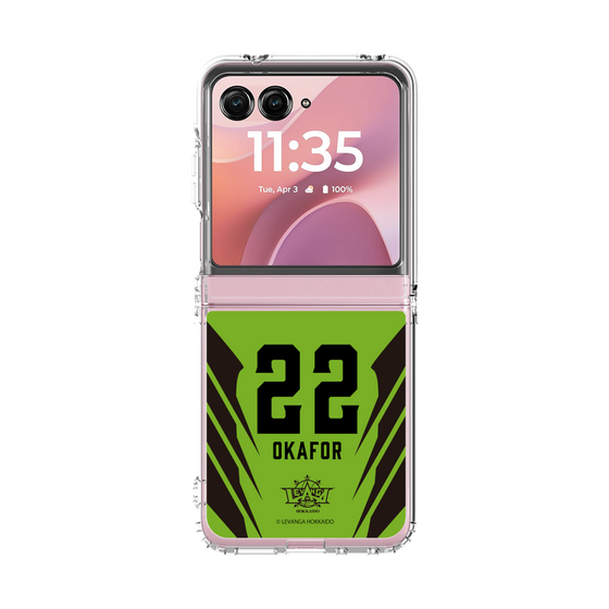 クリアケース［ レバンガ北海道 - #22 OKAFOR - HOME - 裏 ］