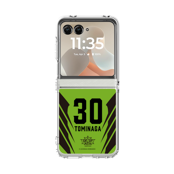 クリアケース［ レバンガ北海道 - #30 TOMINAGA - HOME - 裏 ］