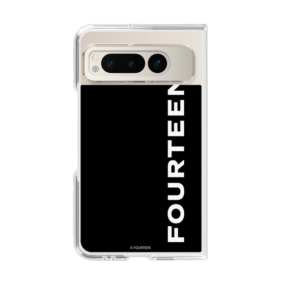 クリアケース［ フォーティーン - フォーティーンロゴ - ブラック ］