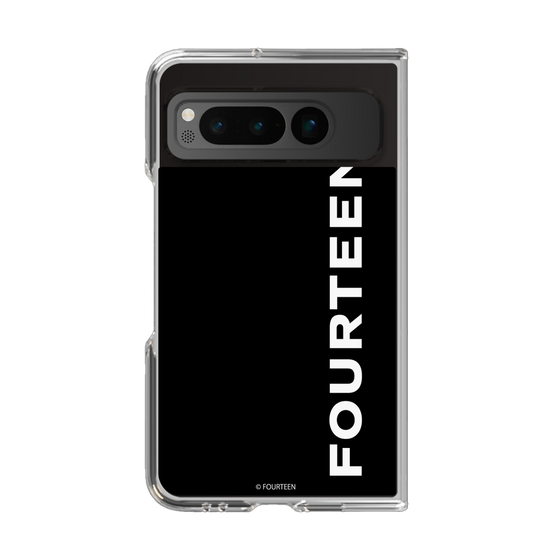 クリアケース［ フォーティーン - フォーティーンロゴ - ブラック ］