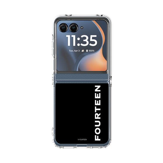 クリアケース［ フォーティーン - フォーティーンロゴ - ブラック ］