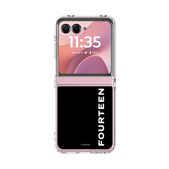 クリアケース［ フォーティーン - フォーティーンロゴ - ブラック ］