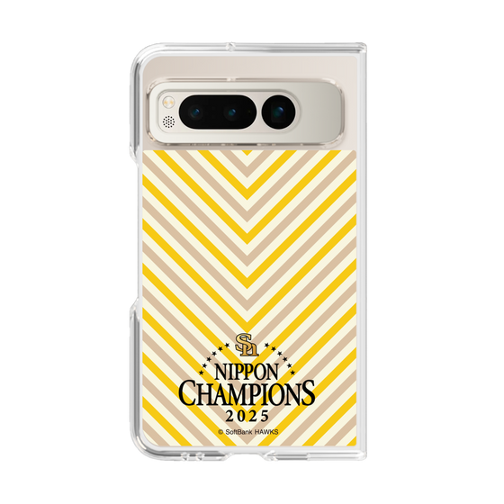 クリアケース［ 福岡ソフトバンクホークス - NIPPON CHAMPIONS 2025 ロゴ - パターン ］