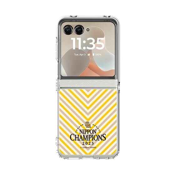 クリアケース［ 福岡ソフトバンクホークス - NIPPON CHAMPIONS 2025 ロゴ - パターン ］