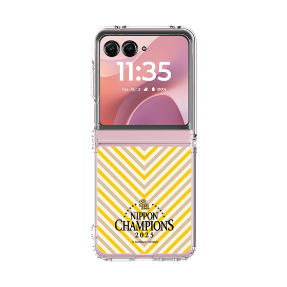クリアケース［ 福岡ソフトバンクホークス - NIPPON CHAMPIONS 2025 ロゴ - パターン ］
