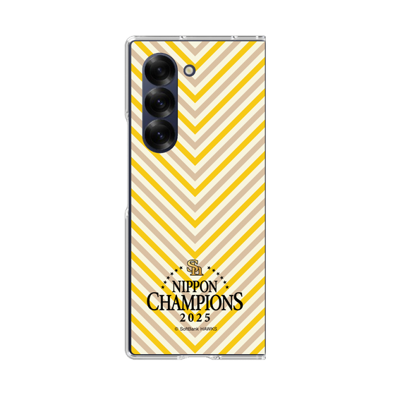 クリアケース［ 福岡ソフトバンクホークス - NIPPON CHAMPIONS 2025 ロゴ - パターン ］
