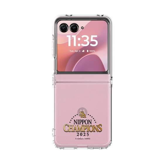 クリアケース［ 福岡ソフトバンクホークス - NIPPON CHAMPIONS 2025 ロゴ - クリア ］
