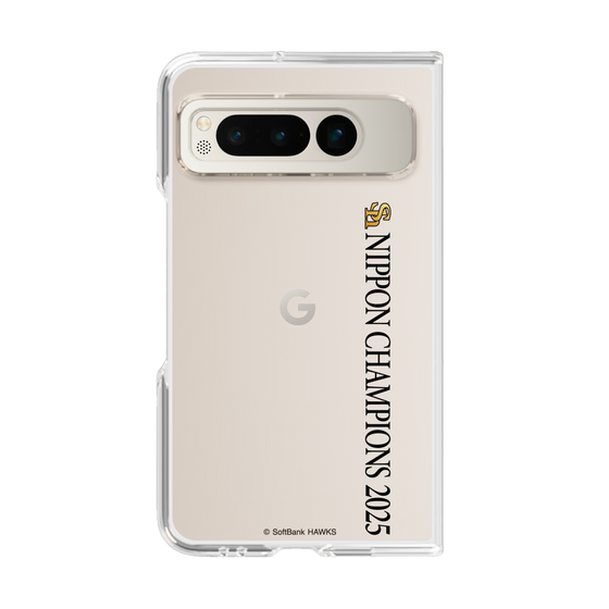 クリアケース［ 福岡ソフトバンクホークス - NIPPON CHAMPIONS 2025 ロゴ - 縦ロゴ ］