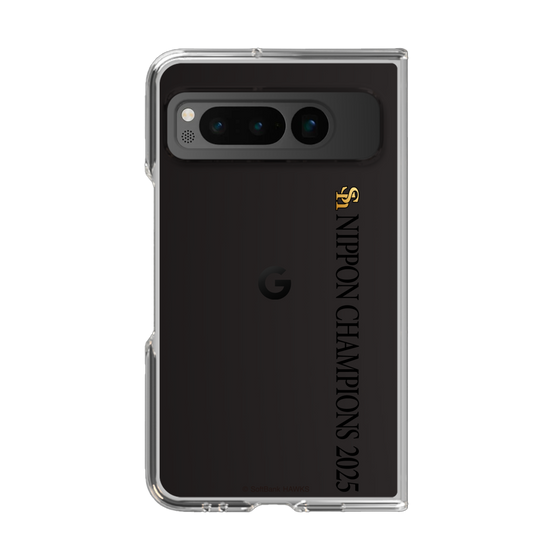 クリアケース［ 福岡ソフトバンクホークス - NIPPON CHAMPIONS 2025 ロゴ - 縦ロゴ ］