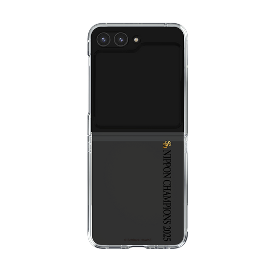 クリアケース［ 福岡ソフトバンクホークス - NIPPON CHAMPIONS 2025 ロゴ - 縦ロゴ ］