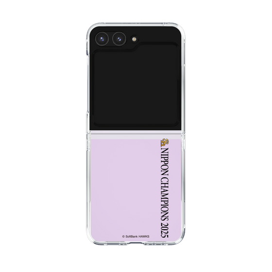 クリアケース［ 福岡ソフトバンクホークス - NIPPON CHAMPIONS 2025 ロゴ - 縦ロゴ ］