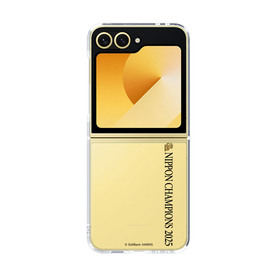 クリアケース［ 福岡ソフトバンクホークス - NIPPON CHAMPIONS 2025 ロゴ - 縦ロゴ ］
