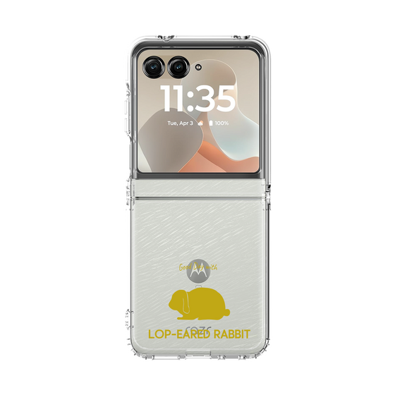 クリアケース［ &UCHINOCO - うさぎ - ロップイヤー ］