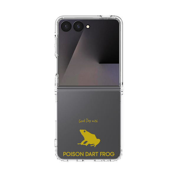 クリアケース for Samsung Galaxy Z Flip7［ &UCHINOCO - ヤドクガエル ］