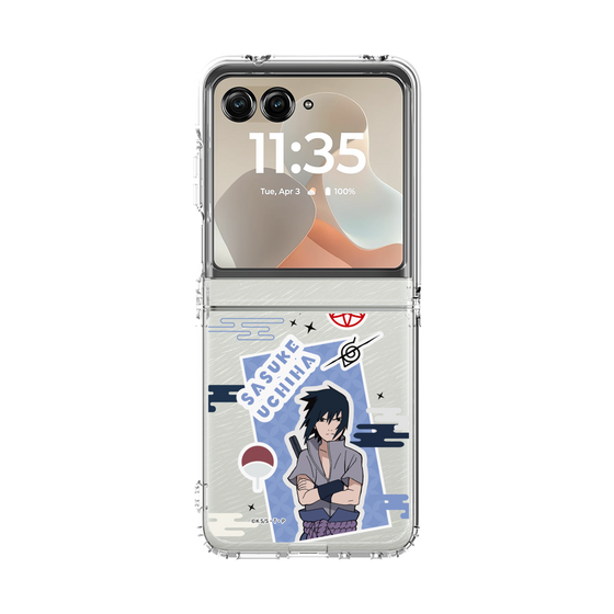 クリアケース［ NARUTO -ナルト- 疾風伝 - ステッカー - うちはサスケ ］