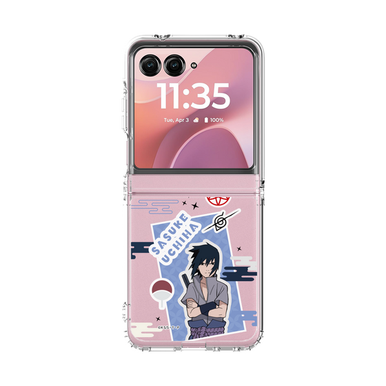 クリアケース［ NARUTO -ナルト- 疾風伝 - ステッカー - うちはサスケ ］