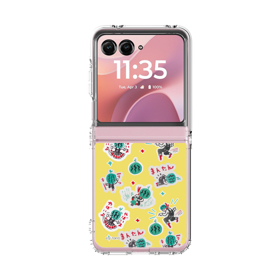 クリアケース［ 出川哲朗の充電させてもらえませんか？ - 総柄2 ］