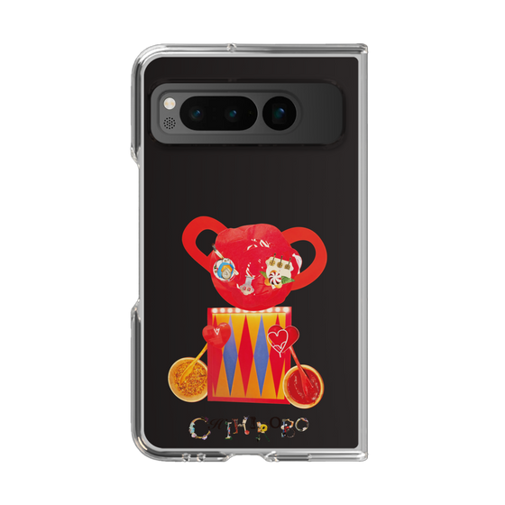 クリアケース［ CHIHIROBO - 赤クマ ］