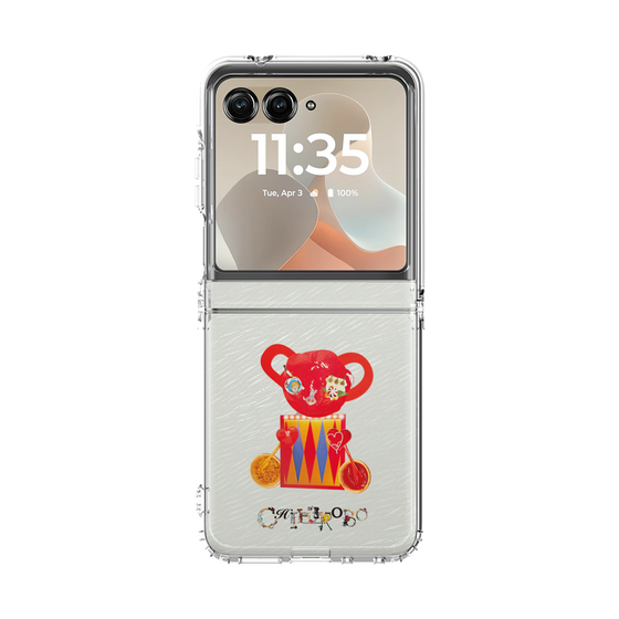 クリアケース［ CHIHIROBO - 赤クマ ］
