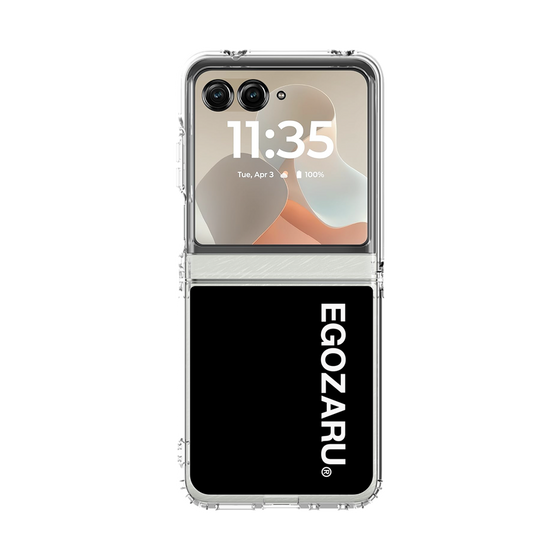 クリアケース［ EGOZARU - ベーシックロゴ バーティカル ］