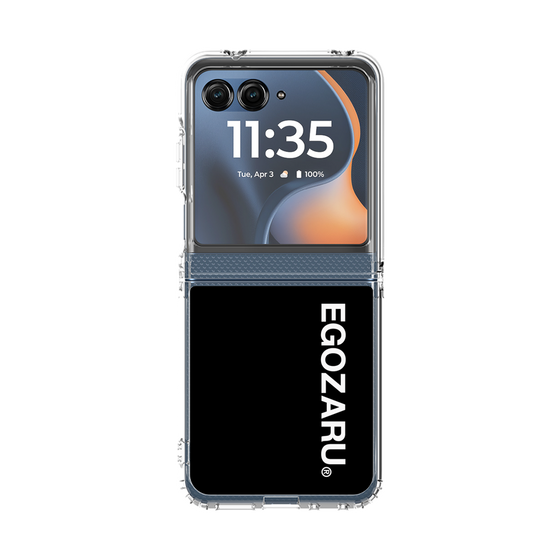 クリアケース［ EGOZARU - ベーシックロゴ バーティカル ］