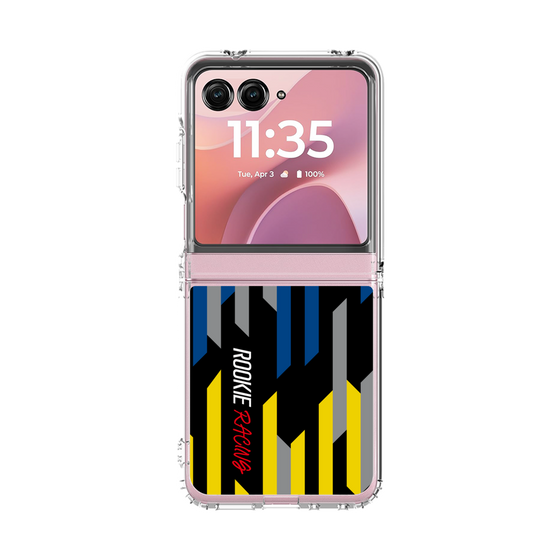 クリアケース［ ルーキーレーシング - ジオメトリック - ブラック ］