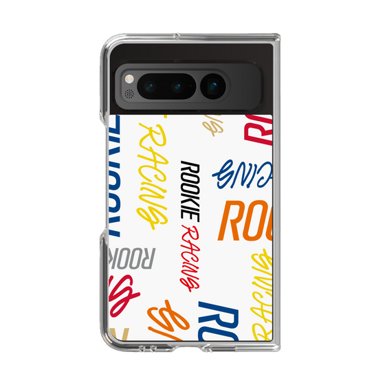 クリアケース［ ルーキーレーシング - カラフルロゴ - ホワイト ］