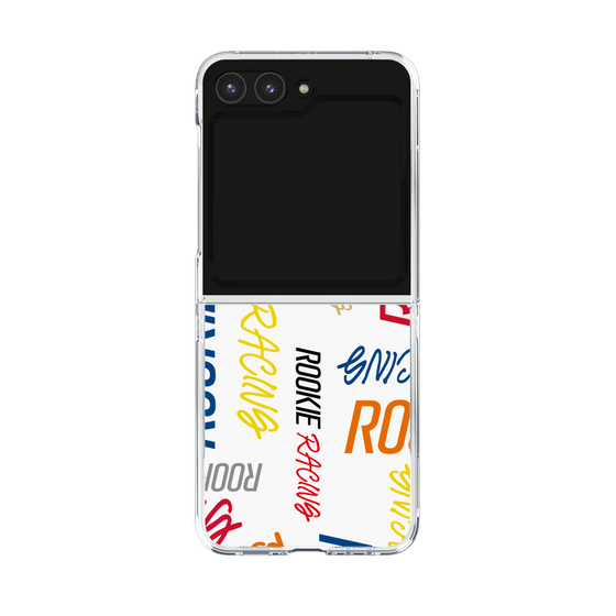 クリアケース［ ルーキーレーシング - カラフルロゴ - ホワイト ］