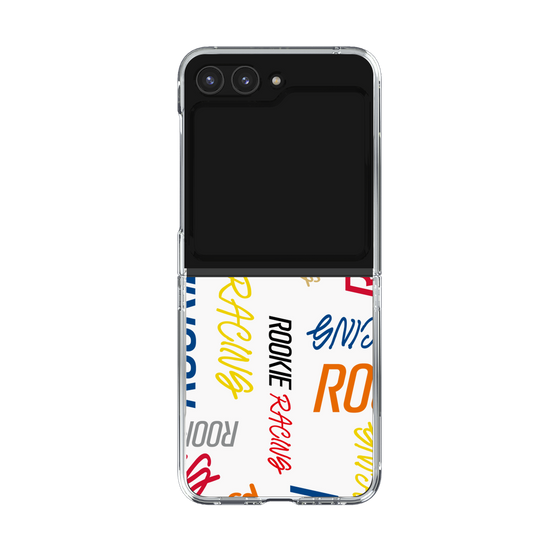 クリアケース［ ルーキーレーシング - カラフルロゴ - ホワイト ］