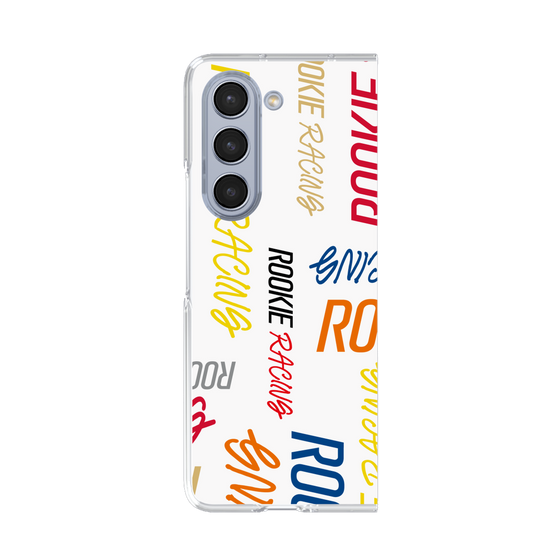 クリアケース［ ルーキーレーシング - カラフルロゴ - ホワイト ］