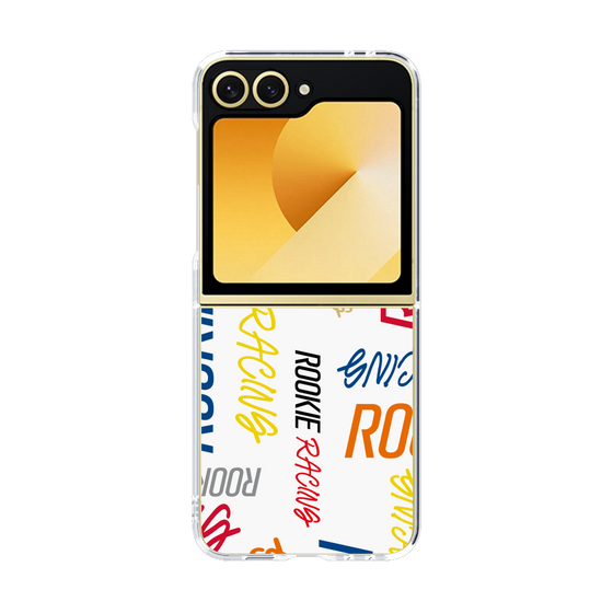 クリアケース［ ルーキーレーシング - カラフルロゴ - ホワイト ］