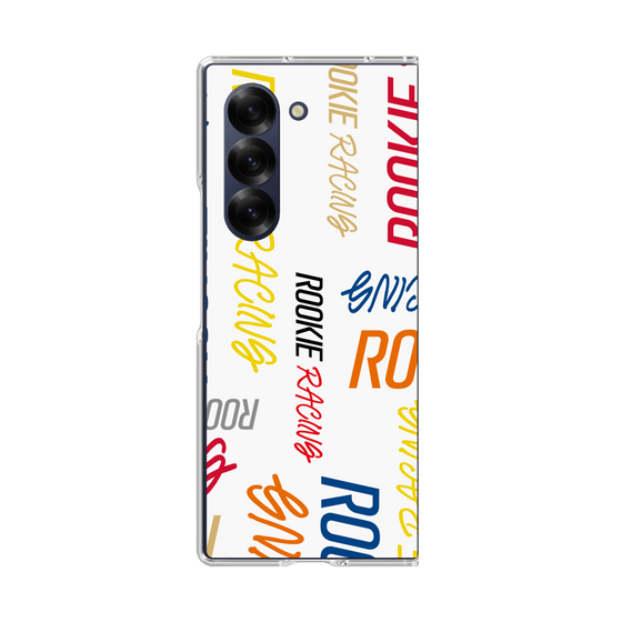 クリアケース［ ルーキーレーシング - カラフルロゴ - ホワイト ］