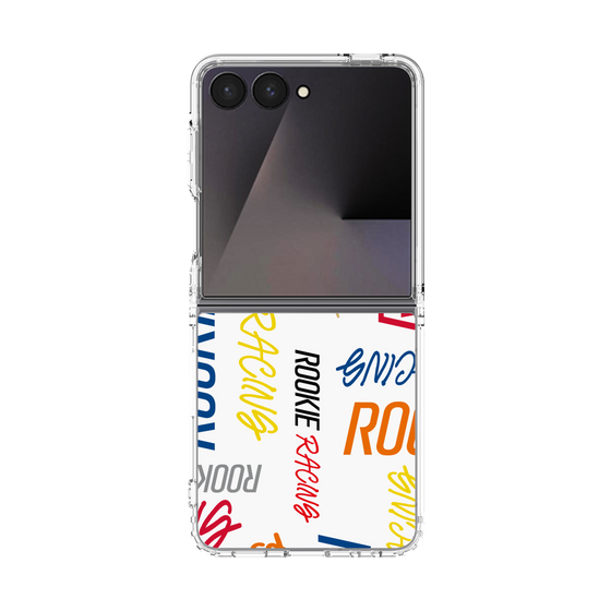 クリアケース［ ルーキーレーシング - カラフルロゴ - ホワイト ］