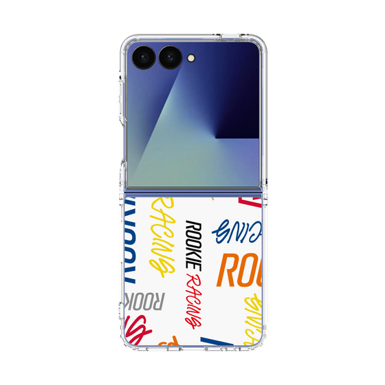 クリアケース［ ルーキーレーシング - カラフルロゴ - ホワイト ］