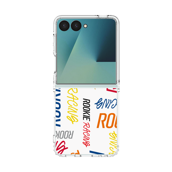 クリアケース［ ルーキーレーシング - カラフルロゴ - ホワイト ］