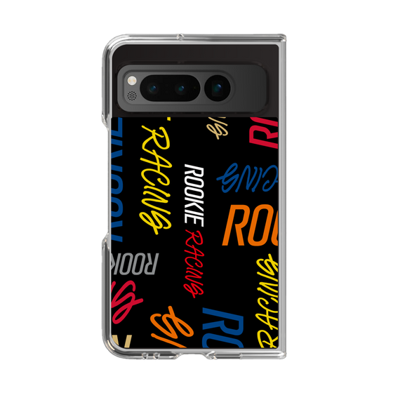 クリアケース［ ルーキーレーシング - カラフルロゴ - ブラック ］