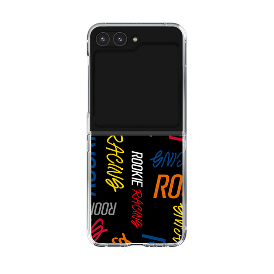 クリアケース［ ルーキーレーシング - カラフルロゴ - ブラック ］