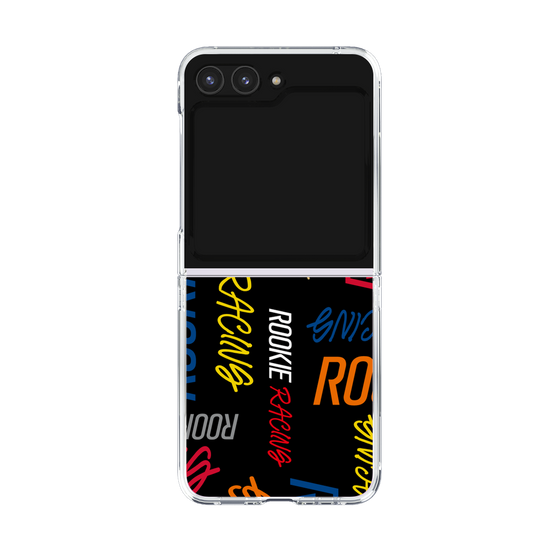 クリアケース［ ルーキーレーシング - カラフルロゴ - ブラック ］