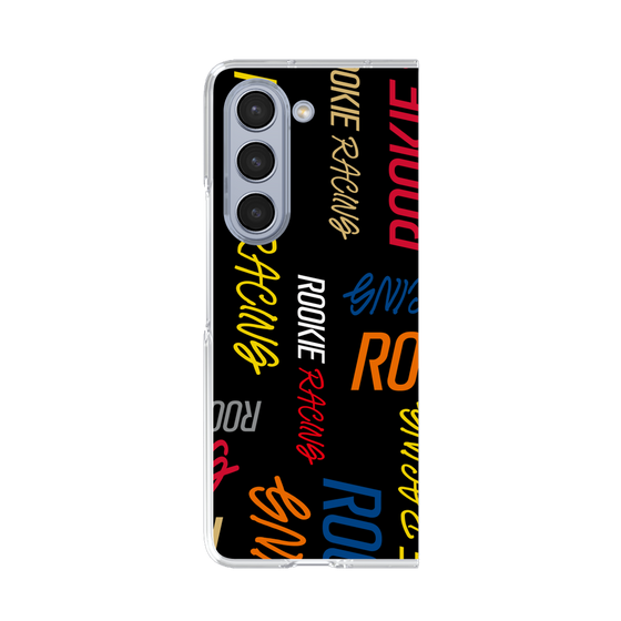 クリアケース［ ルーキーレーシング - カラフルロゴ - ブラック ］