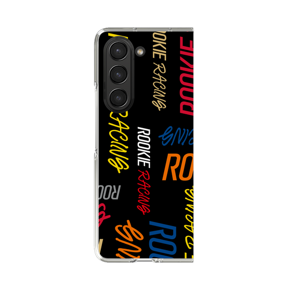 クリアケース［ ルーキーレーシング - カラフルロゴ - ブラック ］